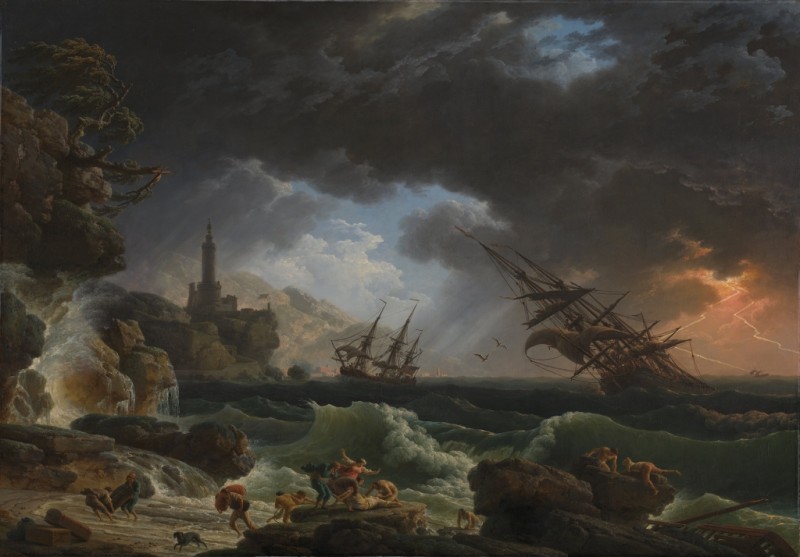 A Shipwreck in Stormy Seas, 1773 | Claude-Joseph Vernet