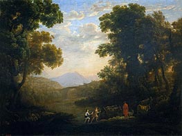 Fording a River, c.1636 by Claude Lorrain | Painting Reproduction
