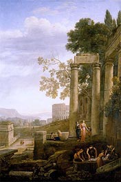 The Burial of Saint Seraphia, c.1639/40 by Claude Lorrain | Painting Reproduction