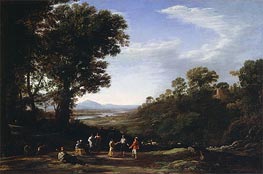 Villagers Dancing, c.1635/40 by Claude Lorrain | Painting Reproduction