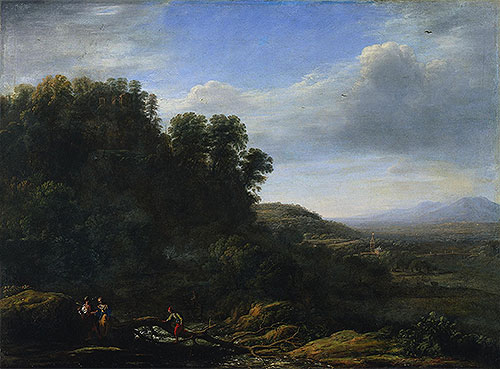 Italian Landscape, c.1630 | Claude Lorrain | Painting Reproduction
