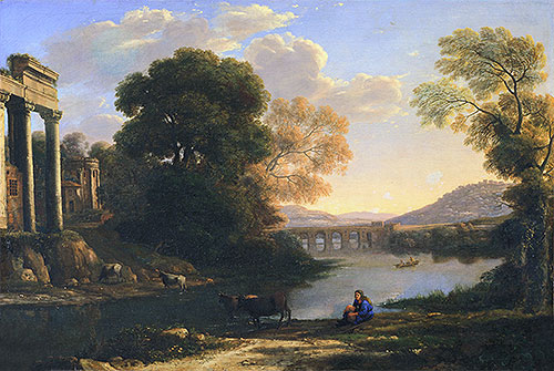 Landscape with Cowherd (Evening), n.d. | Claude Lorrain