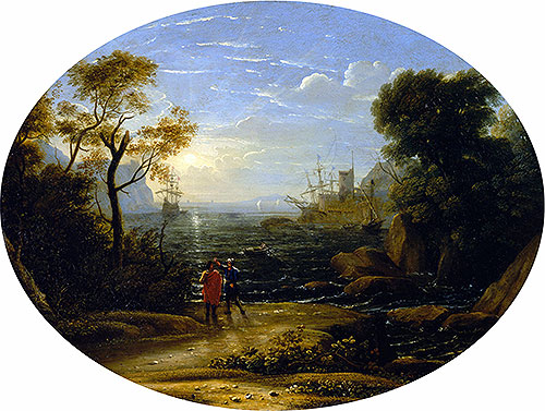 Seascape - Setting Sun, c.1630/35 | Claude Lorrain
