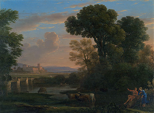 Pastoral Landscape, 1648 | Claude Lorrain | Gemälde Reproduktion