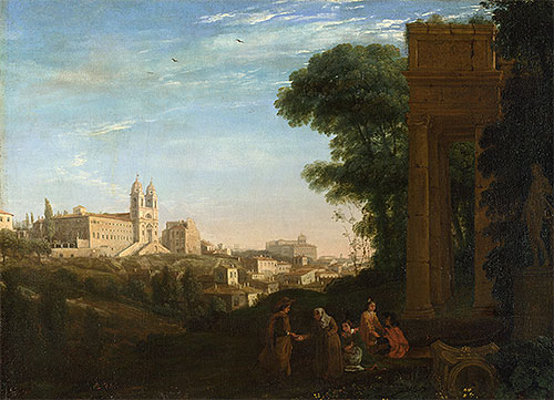 A View in Rome, 1632 | Claude Lorrain | Gemälde Reproduktion