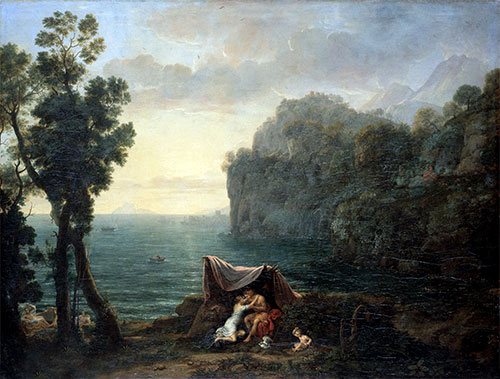 Landschaft mit Acis und Galatea | Claude Lorrain | Gemälde Reproduktion