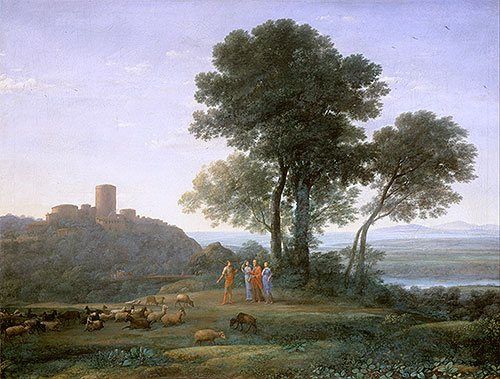 Jacob with Laban and his Daughters, 1676 | Claude Lorrain | Gemälde Reproduktion