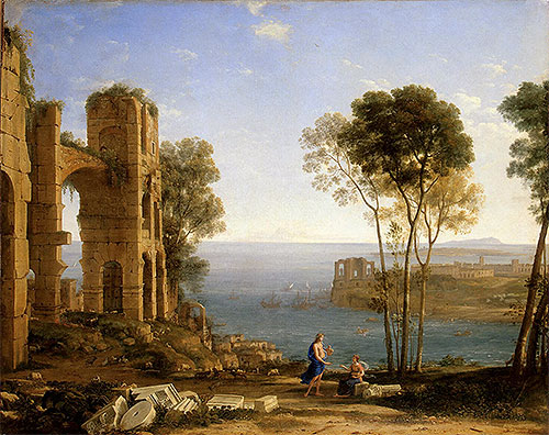 Coast View with Apollo and the Cumaean Sibyl, c.1645/49 | Claude Lorrain