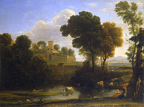Italian Landscape, 1648 | Claude Lorrain | Painting Reproduction