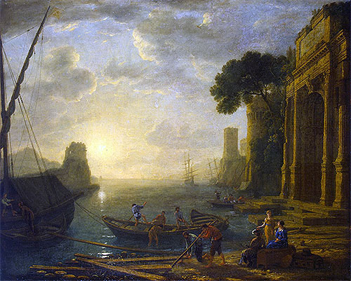 Morning in the Harbour | Claude Lorrain | Painting Reproduction