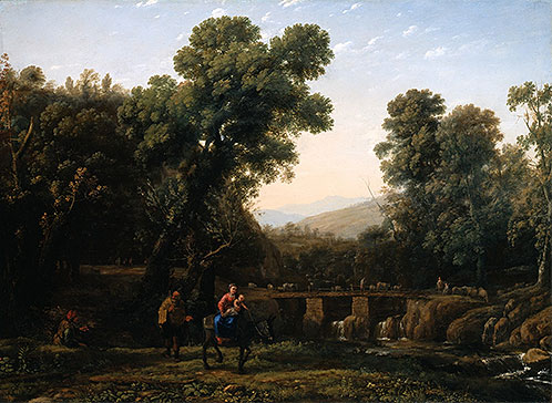 Die Flucht nach Ägypten | Claude Lorrain | Gemälde Reproduktion