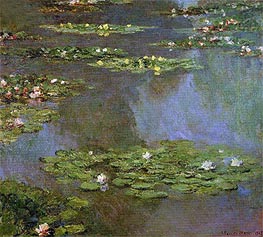 Wasserlilien, 1905 von Claude Monet | Gemälde-Reproduktion