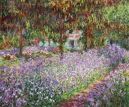 Irises in Monet's Garden at Giverny | Claude Monet | Painting Reproduction