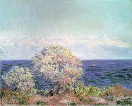 Cap d'Antibes, Mistral Wind, 1888 von Monet | Gemälde-Reproduktion
