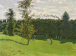 Train in the Countryside, c.1870/71 by Monet | Painting Reproduction