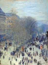 Boulevard des Capucines, c.1873/74 von Monet | Gemälde-Reproduktion
