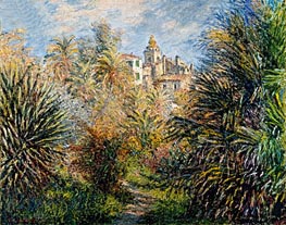 Gardens of the Villa Moreno, Bordighera, 1884 by Claude Monet | Painting Reproduction