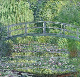 The Water-Lily Pond: Green Harmony, 1899 by Monet | Painting Reproduction
