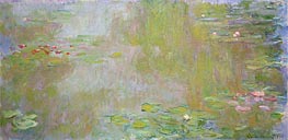 The Water-Lilies Pond at Giverny, 1917 by Monet | Painting Reproduction