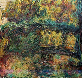 The Japanese Bridge, c.1918/24 by Monet | Painting Reproduction