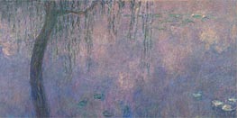 Nympheas (The Two Willows) Part 1, c.1920/26 by Monet | Painting Reproduction
