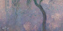 Nympheas (The Two Willows) Part 4, c.1920/26 by Monet | Painting Reproduction