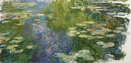 Water Lily Pond, c.1917/19 von Claude Monet | Gemälde-Reproduktion