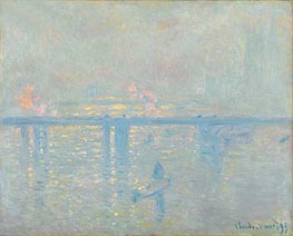 Charing Cross Bridge, 1899 von Claude Monet | Gemälde-Reproduktion