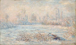 Frost near Vetheuil, 1880 by Claude Monet | Painting Reproduction