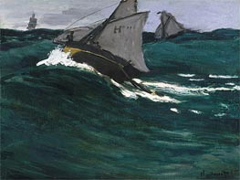 The Green Wave, 1865 von Claude Monet | Gemälde-Reproduktion