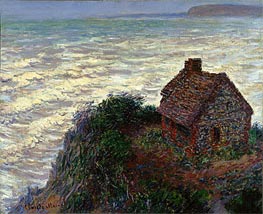 House of the Customs Officer, Varengeville, 1882 by Claude Monet | Painting Reproduction