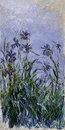 Purple Irises, c.1914/17 by Claude Monet | Painting Reproduction