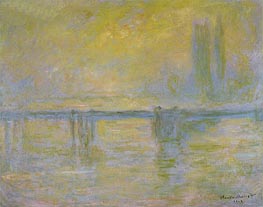 Charing Cross Bridge: Fog | Claude Monet | Painting Reproduction