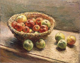 A Bowl of Apples, 1880 von Claude Monet | Gemälde-Reproduktion