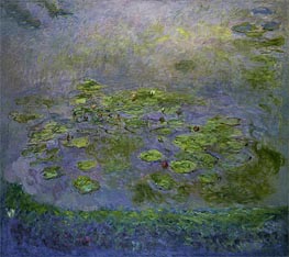 Nympheas (Water Lilies), c.1914/17 von Claude Monet | Gemälde-Reproduktion