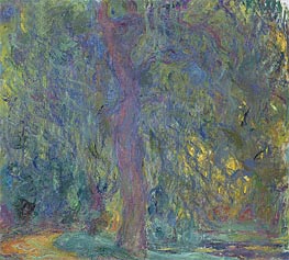 Weeping Willow, c.1918/19 von Claude Monet | Gemälde-Reproduktion