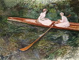 The Pink Rowing Boat | Claude Monet | Gemälde Reproduktion
