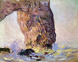 The Cliff at Etretat (La Manneporte), c.1883 by Claude Monet | Painting Reproduction