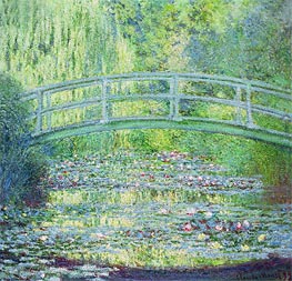 The Water Lily Pond with the Japanese Bridge | Claude Monet | Painting Reproduction