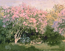 Lilac in the Sun, 1873 by Claude Monet | Painting Reproduction