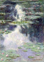Pond with Water Lilies, 1907 by Claude Monet | Painting Reproduction