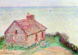 The Customs House, Pink Effect, 1897 von Claude Monet | Gemälde-Reproduktion