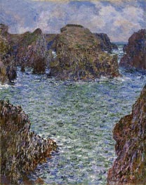 Port-Goulphar, Belle-Ile, 1887 von Claude Monet | Gemälde-Reproduktion
