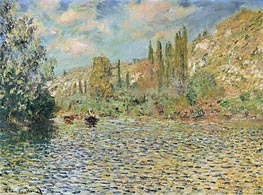 The Seine at Vetheuil, n.d. von Claude Monet | Gemälde-Reproduktion