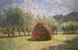 Haystacks at Giverny, 1893 von Claude Monet | Gemälde-Reproduktion