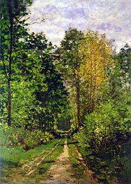 Wooded Path, 1865 von Claude Monet | Gemälde-Reproduktion