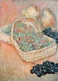 The Basket of Grapes, 1884 von Claude Monet | Gemälde-Reproduktion