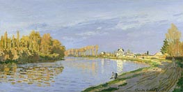 The Seine at Bougival, 1872 von Claude Monet | Gemälde-Reproduktion