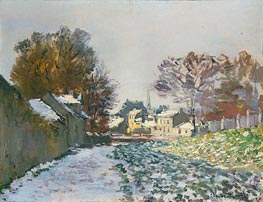 Snow at Argenteuil, c.1874 by Claude Monet | Painting Reproduction