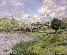 Landscape, Vetheuil | Claude Monet | Gemälde Reproduktion